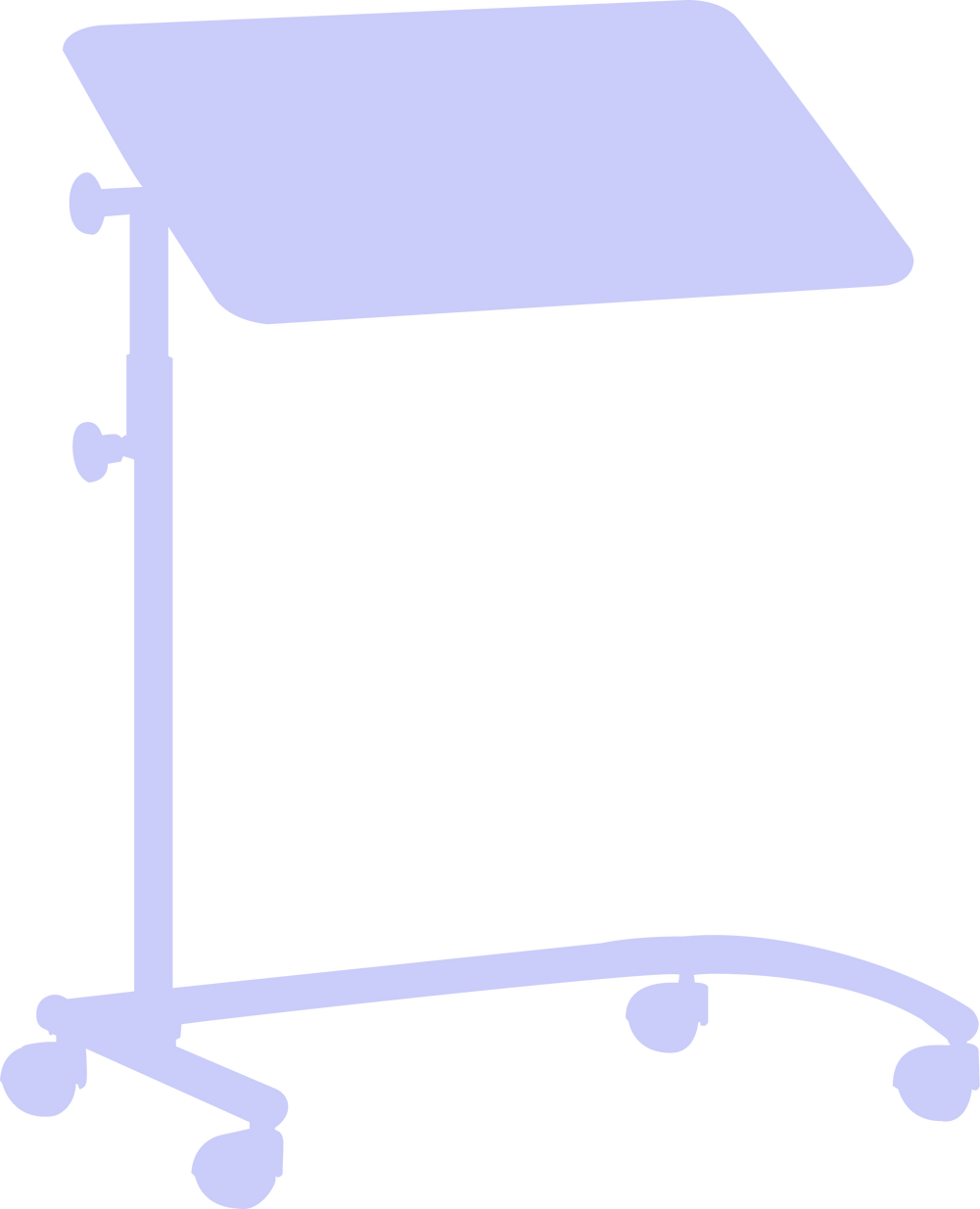 Overbed Table Silhouette